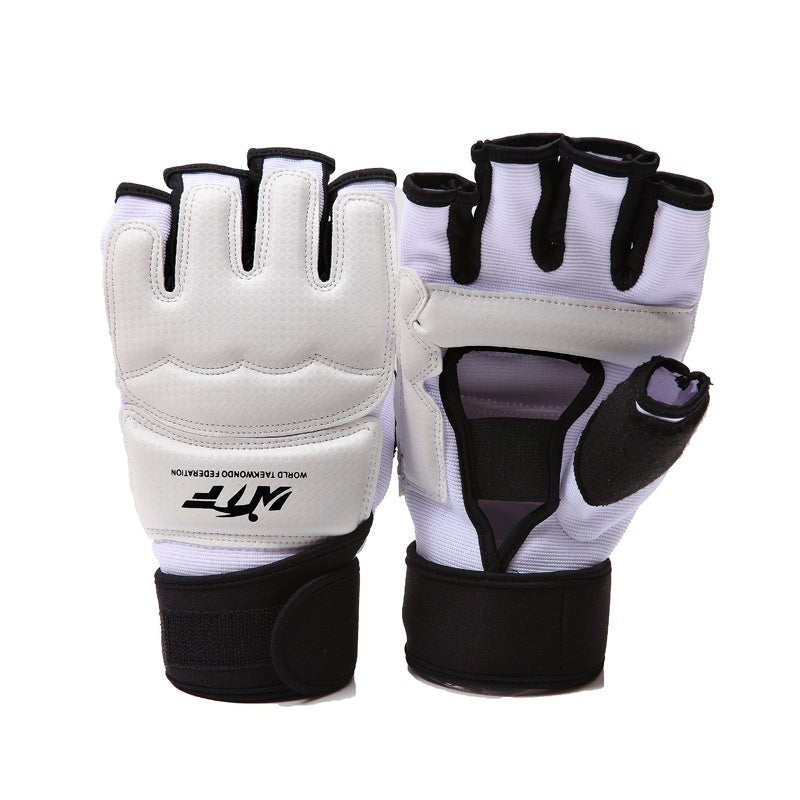 Half finger fighting boxing gloves TKD protector