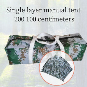 Single-layer ultra-light portable tent 200*100cm, with fiberglass poles