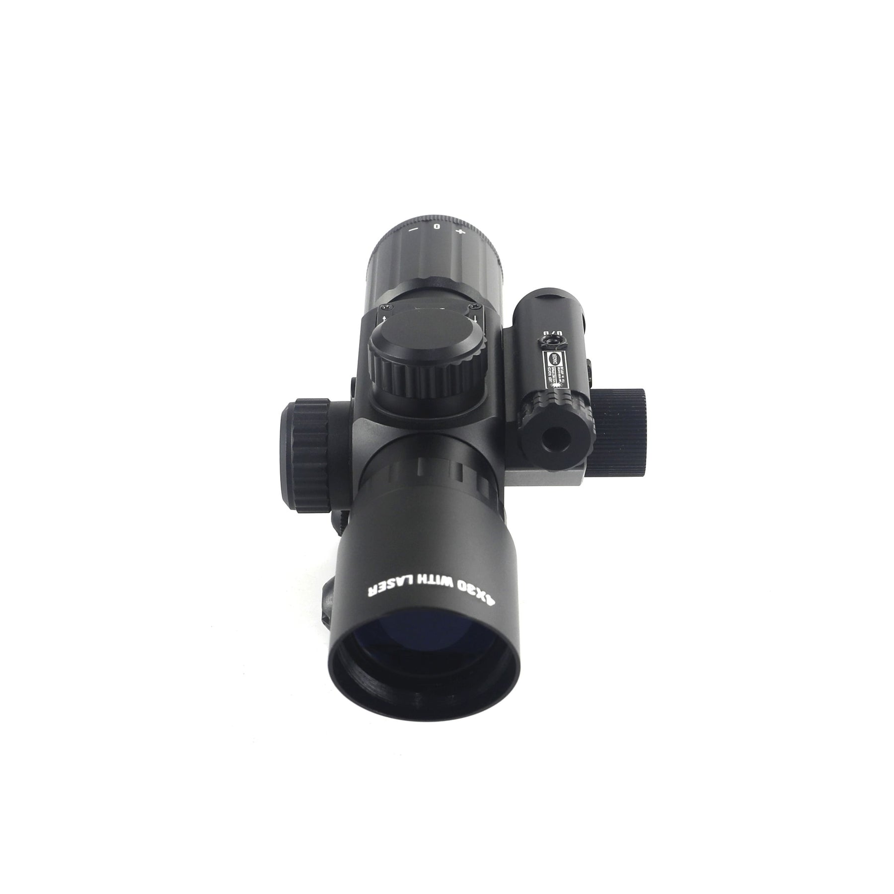 4X30IR Short Red Dot Scope Equipped with Red Laser Mechanism Fits 11mm/20mm Rails/Suitable for Air Guns