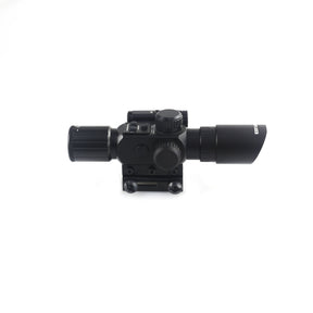 4X30IR Short Red Dot Scope Equipped with Red Laser Mechanism Fits 11mm/20mm Rails/Suitable for Air Guns