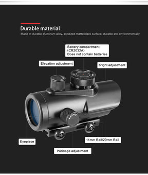 1x20/1X30/1X28/1X28X40/1X32 holographic red and green dot sight