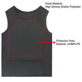 Bulletproof vest NIJ IIIA level light concealed