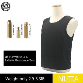 Bulletproof vest NIJ IIIA level light concealed