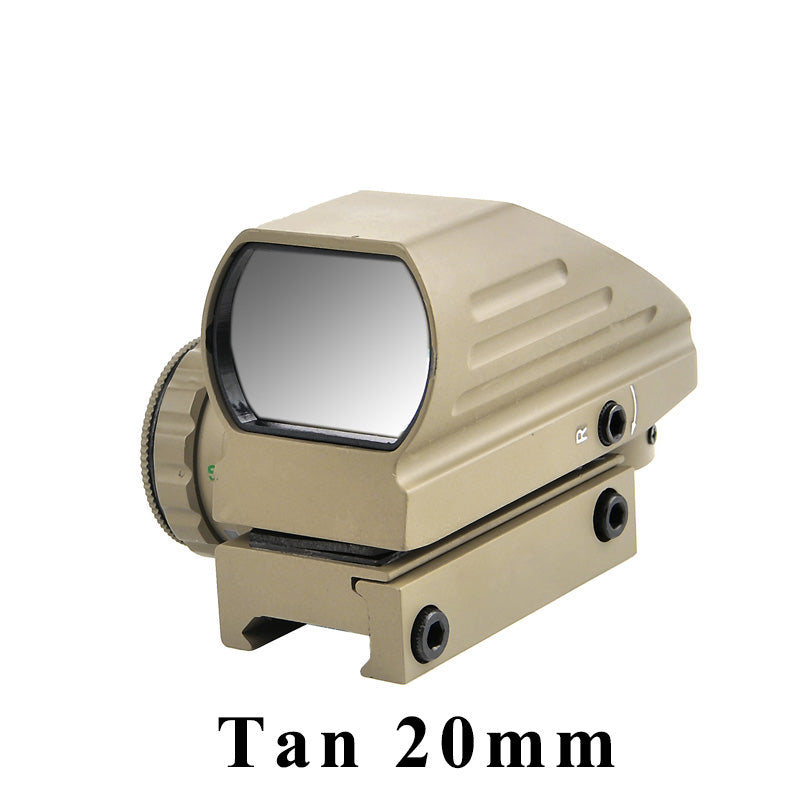 Fiber optic red dot reticle optical sight