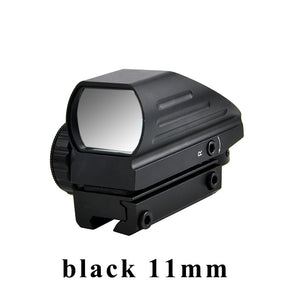 Fiber optic red dot reticle optical sight