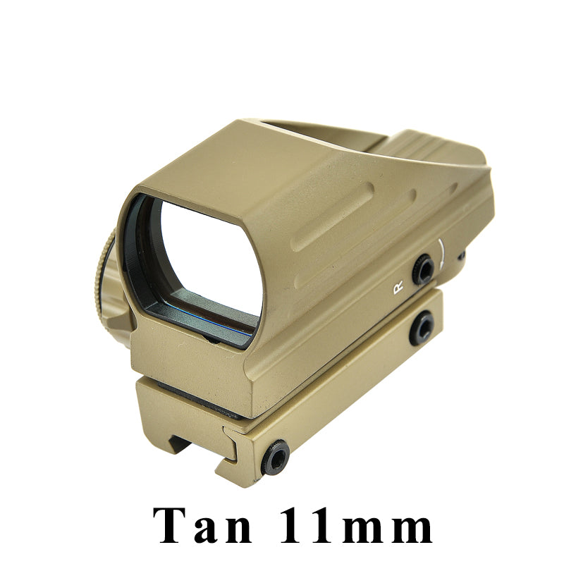 Fiber optic red dot reticle optical sight