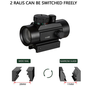 1x20/1X30/1X28/1X28X40/1X32 holographic red and green dot sight