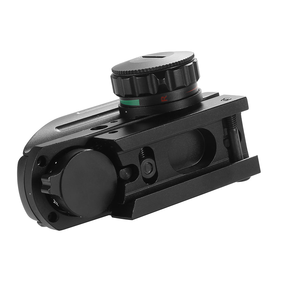 Fiber optic red dot reticle optical sight