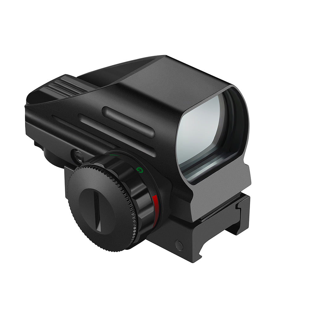 Fiber optic red dot reticle optical sight